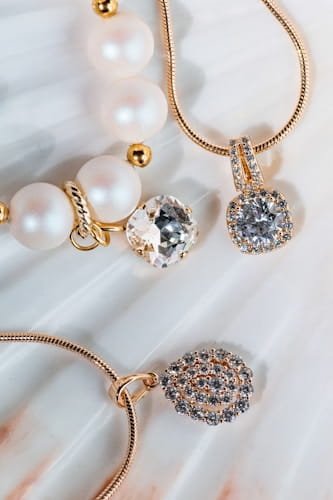 ゴールドチェーンのメモリアルペンダント